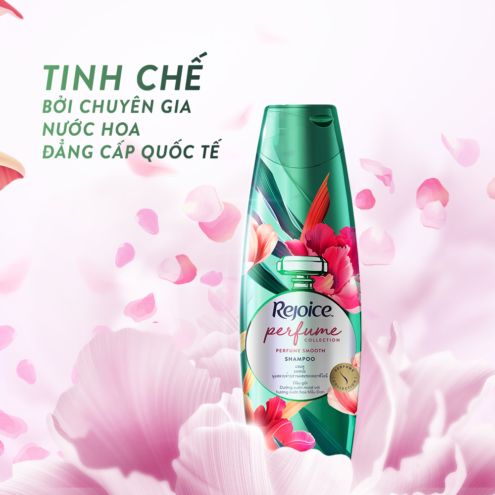 Mô tả Dầu Gội REJOICE Hương Nước Hoa Mẫu Đơn/ Hoa Hồng/ Hoa Ly Ly/ Dâu Tây Trắng - Chai 650/632,3 ML - 3