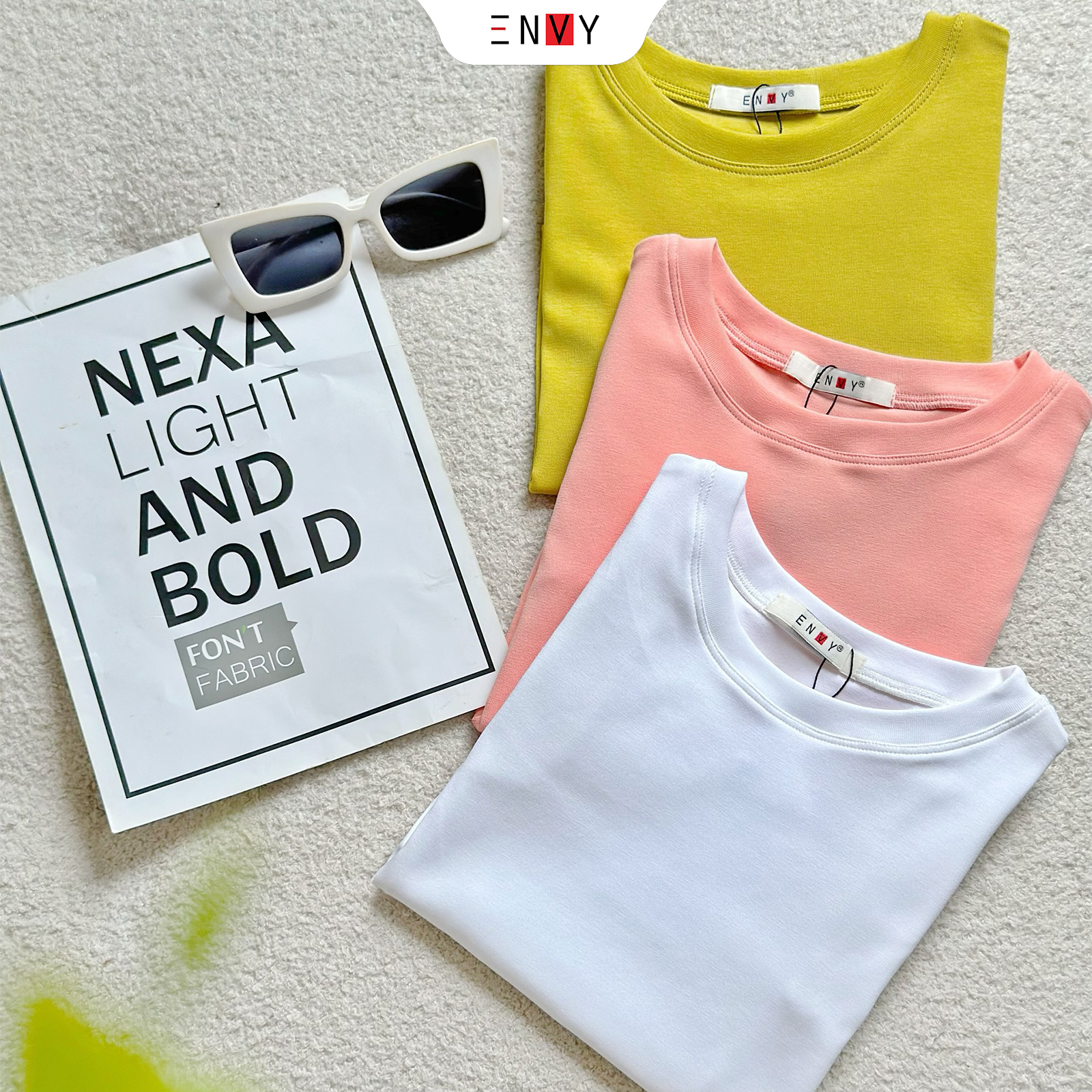 Mô tả Áo Thun Croptop Nữ Body Trơn Ngắn Tay ENVY AT227 - 3