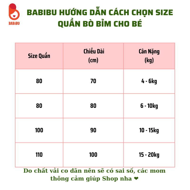 Quần bỏ bỉm xuất 