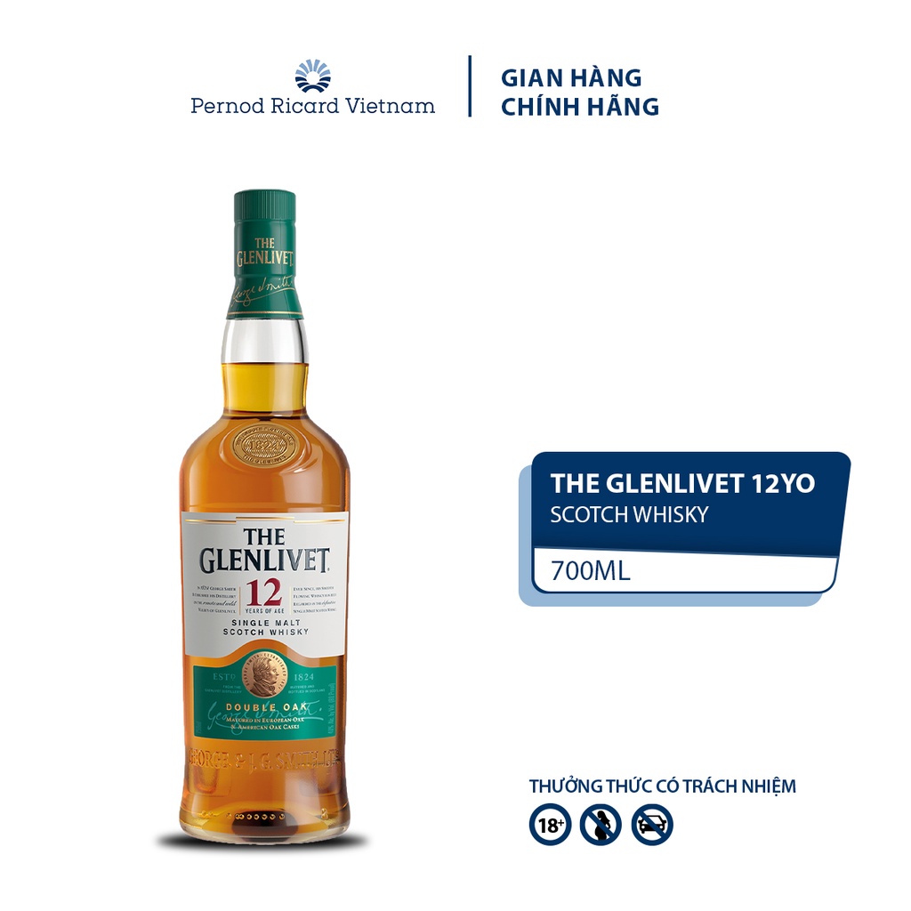 Mô tả Rượu Whisky The Glenlivet 12 Nồng Độ Alc 40% 700ml  Kèm Hộp - 1