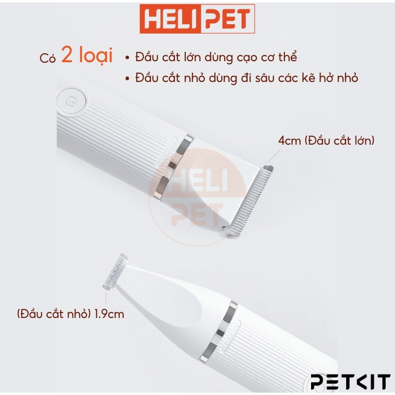 Mô tả Tông Đơ Đa Năng PETKIT 2in1 Pro 2025 Chuyên Dụng Cắt Tỉa Cạo Lông Cho Chó Mèo, Thú Cưng - HeLiPet - 5