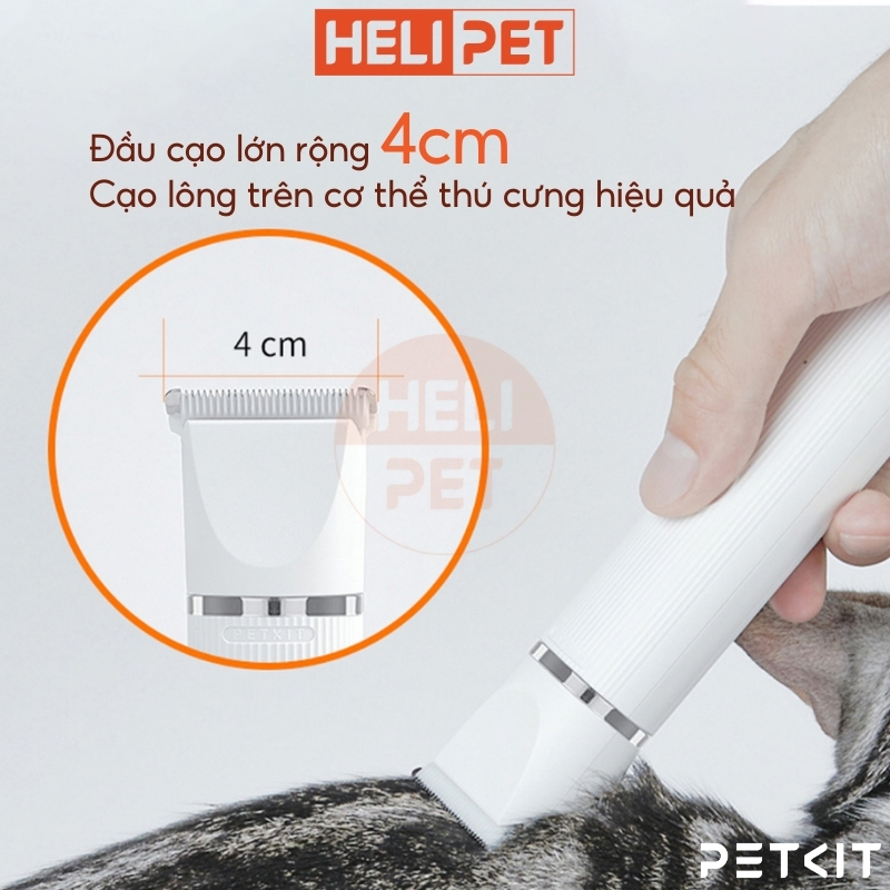 Mô tả Tông Đơ Đa Năng PETKIT 2in1 Pro 2025 Chuyên Dụng Cắt Tỉa Cạo Lông Cho Chó Mèo, Thú Cưng - HeLiPet - 8