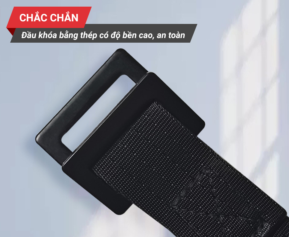 Mô tả Vòng treo đu xà đơn trẻ em Gymnastic rings GoodFit kháng lực chịu tại 200kg, dây treo tùy chỉnh GF002E - 6