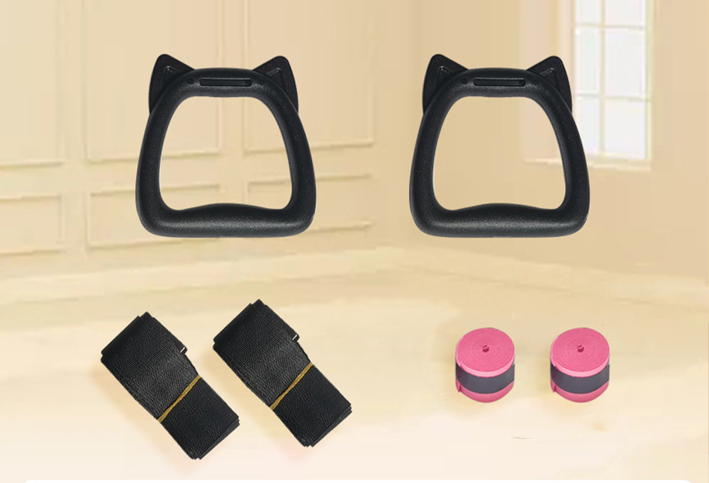 Mô tả Vòng treo đu xà đơn trẻ em Gymnastic rings GoodFit kháng lực chịu tại 200kg, dây treo tùy chỉnh GF002E - 3