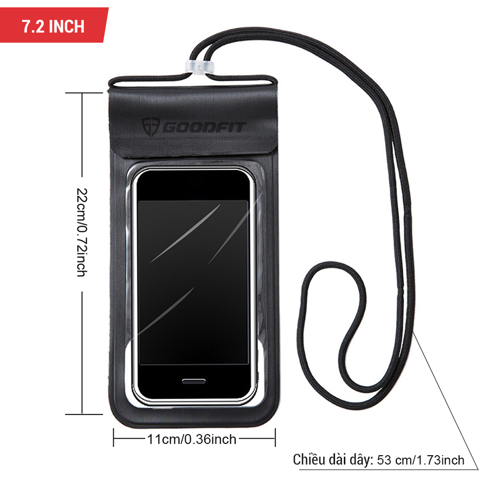 Mô tả Túi chống nước điện thoại đi biển 4 lớp, đạt chuẩn chất lượng GoodFit GF202WP - 9