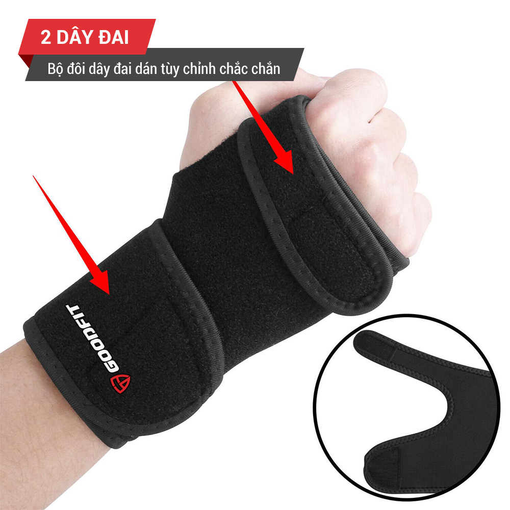 Mô tả Băng nẹp cổ tay, hỗ trợ cố định cổ tay chính hãng GoodFit GF304W - 6