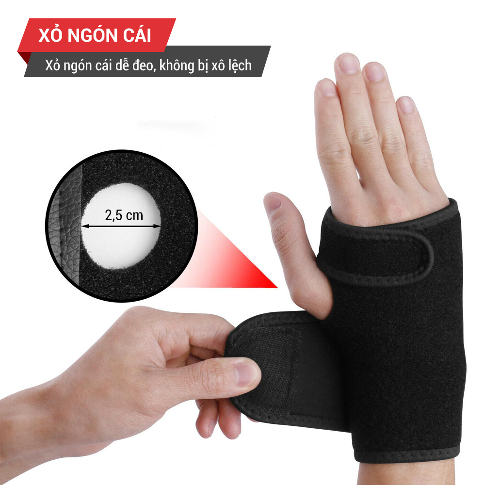 Mô tả Băng nẹp cổ tay, hỗ trợ cố định cổ tay chính hãng GoodFit GF304W - 5
