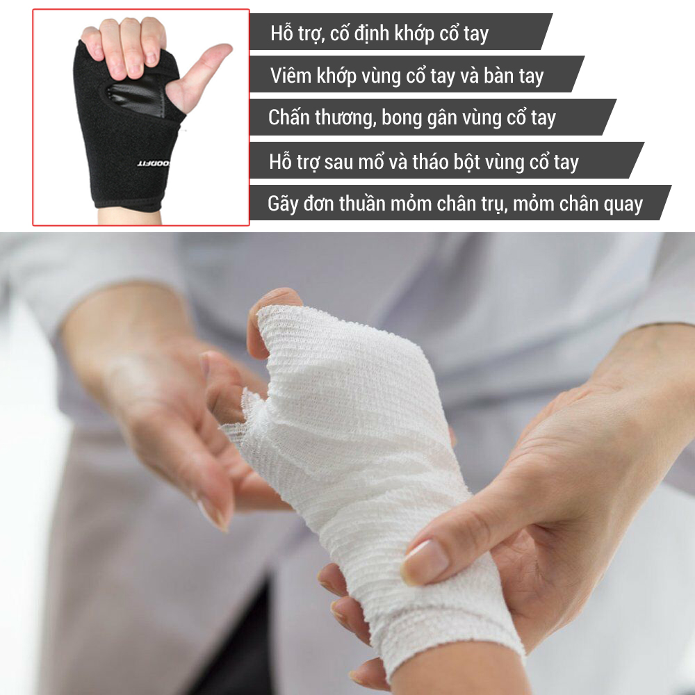 Mô tả Băng nẹp cổ tay, hỗ trợ cố định cổ tay chính hãng GoodFit GF304W - 9