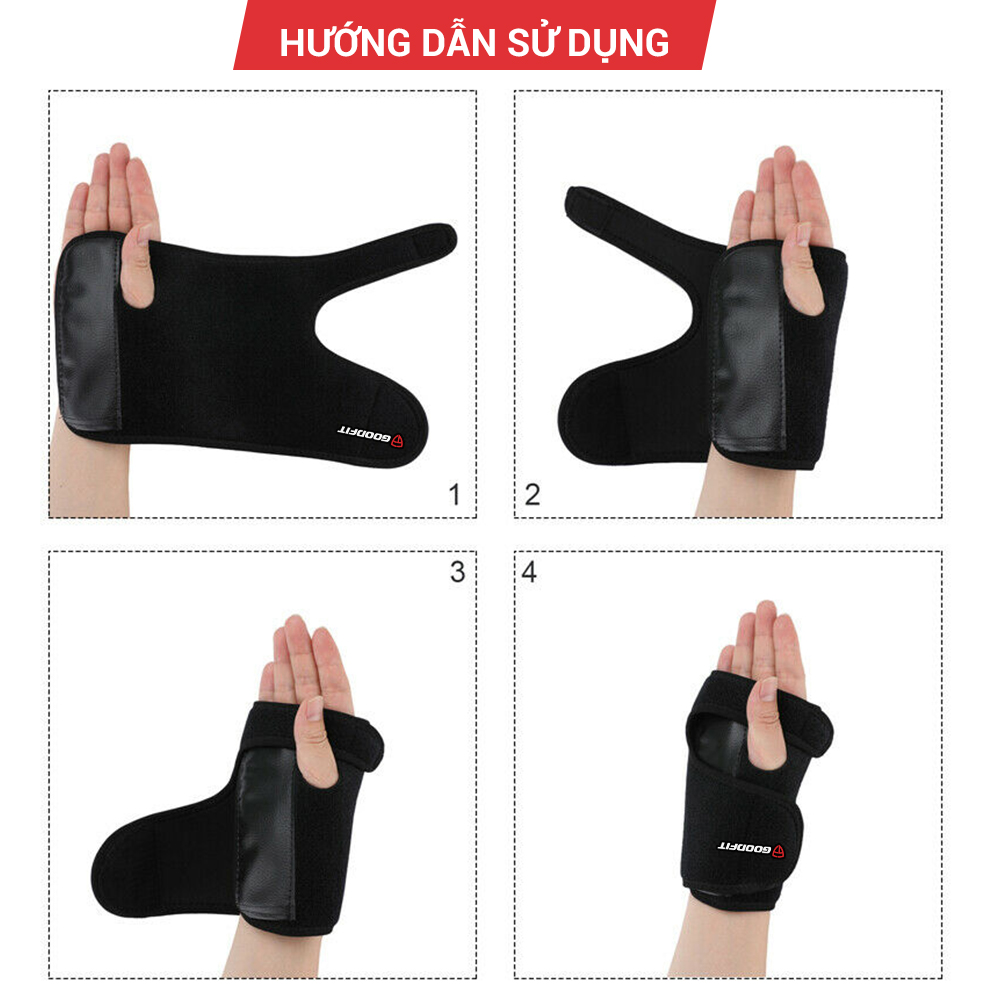 Mô tả Băng nẹp cổ tay, hỗ trợ cố định cổ tay chính hãng GoodFit GF304W - 7