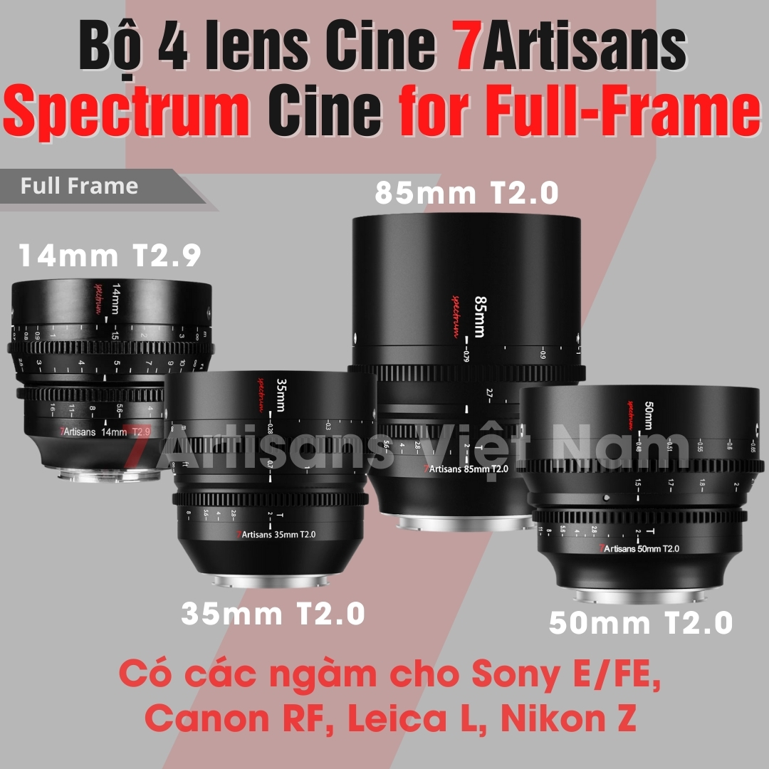 Lマウント7artisans spectrum 14、50、85mm セット （Obiettivo