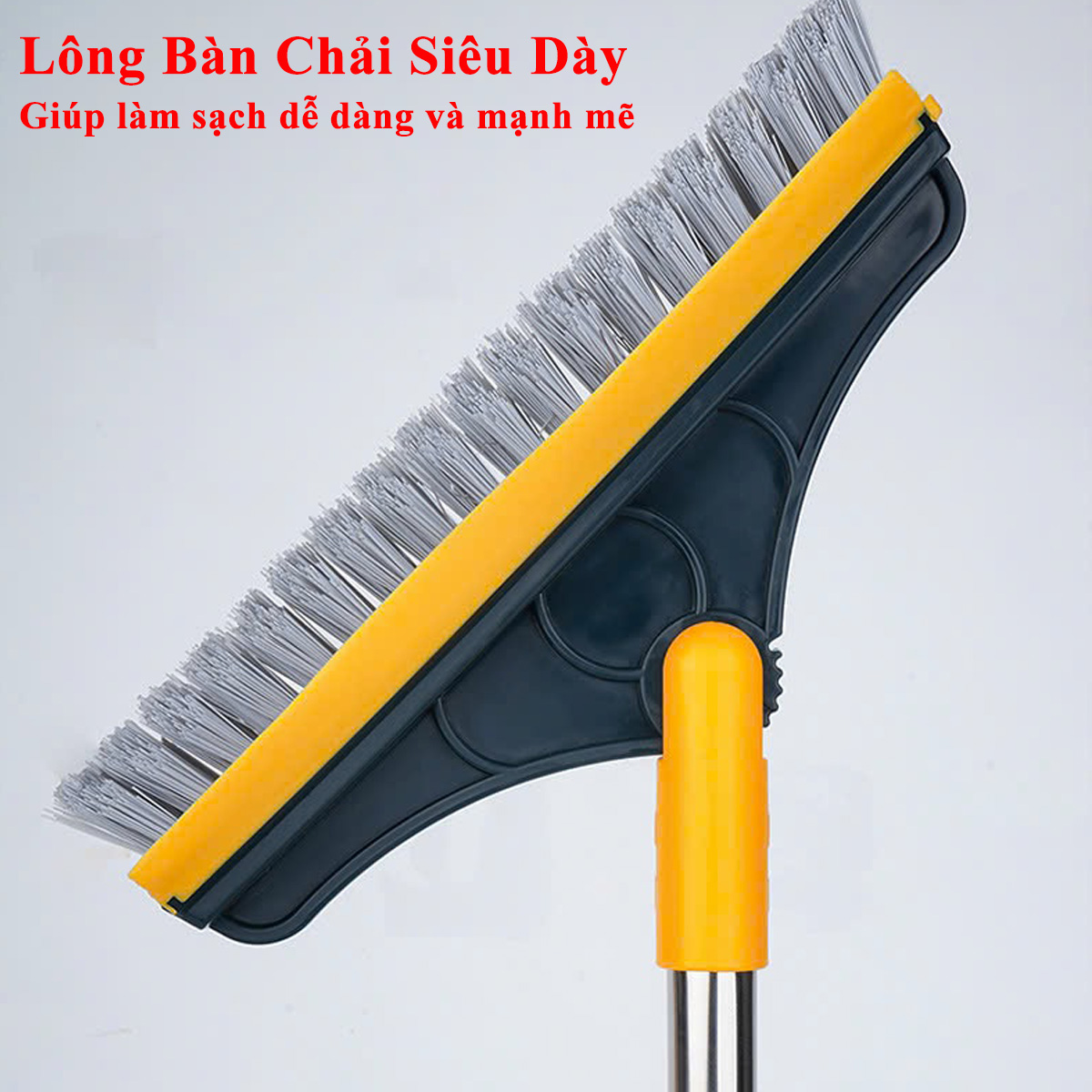 Mô tả Cây Chổi Cọ Sàn Nhà Vệ Sinh Amalife Thông Minh, Bàn Chải Chà Sàn Nhà Tắm, Gạt Nước Đa Năng Cán Nhôm Cọ Khe Hẹp Góc Tường - 8