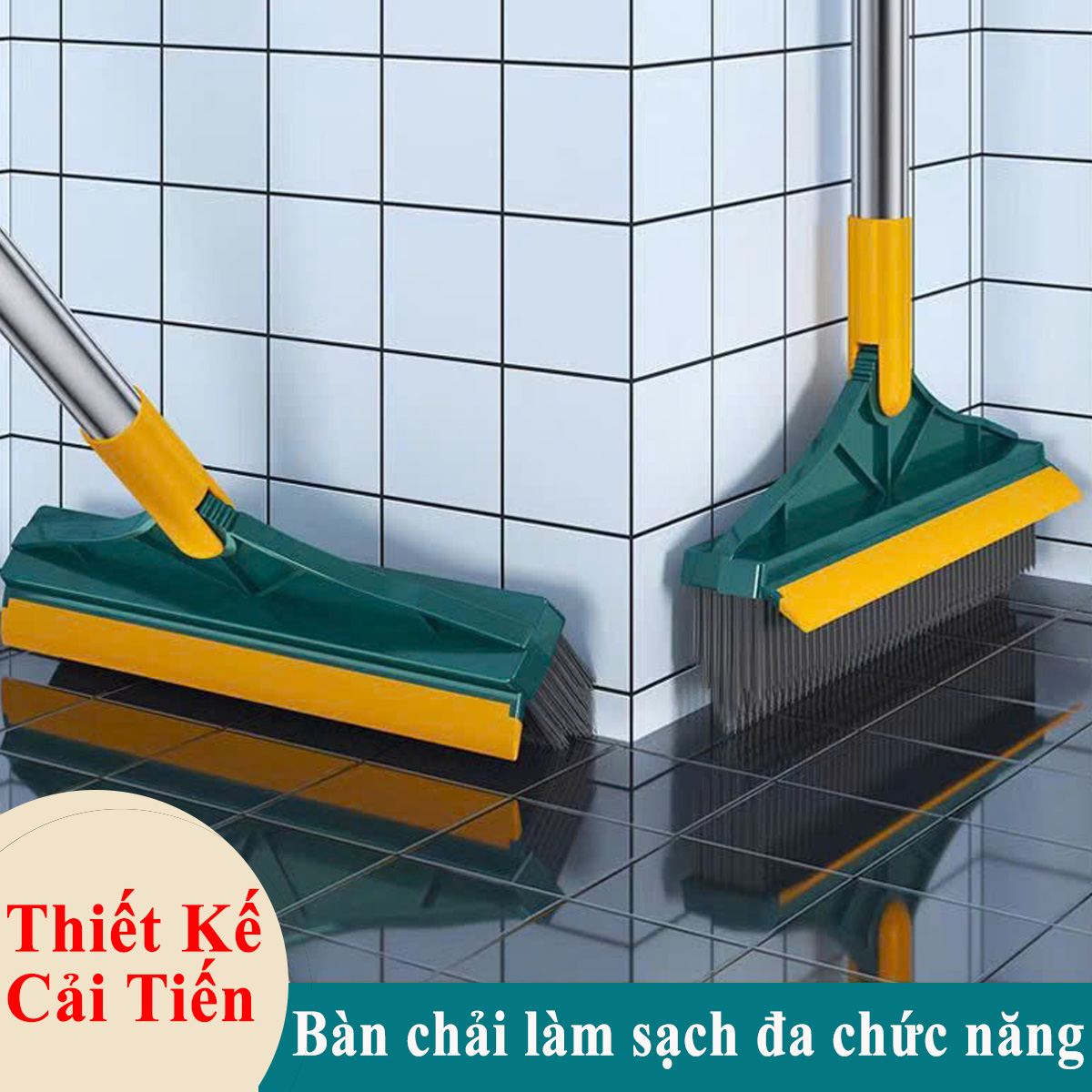 Mô tả Cây Chà Sàn Nhà Tắm, Chổi Cọ Sàn Và Gạt Nước 2 Trong 1, Cọ Sạch Khe Hẹp, Cọ Góc Tường Hãng Amalife East ES04 - 3