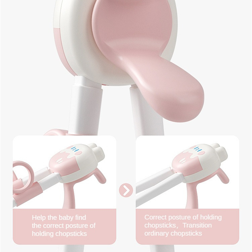 Mô tả Bộ thìa nĩa đũa tập ăn cho bé KidsWorld hình thỏ đũa tập gắp xỏ ngón chống trượt cho bé ăn dặm - 9
