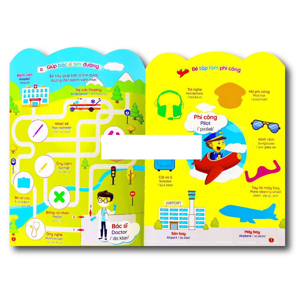Mô tả sách - bóc dán thông minh song ngữ việt anh dành cho trẻ từ 2-6 tuổi (bộ 6 cuốn) - sticker Bóc Dán - 8