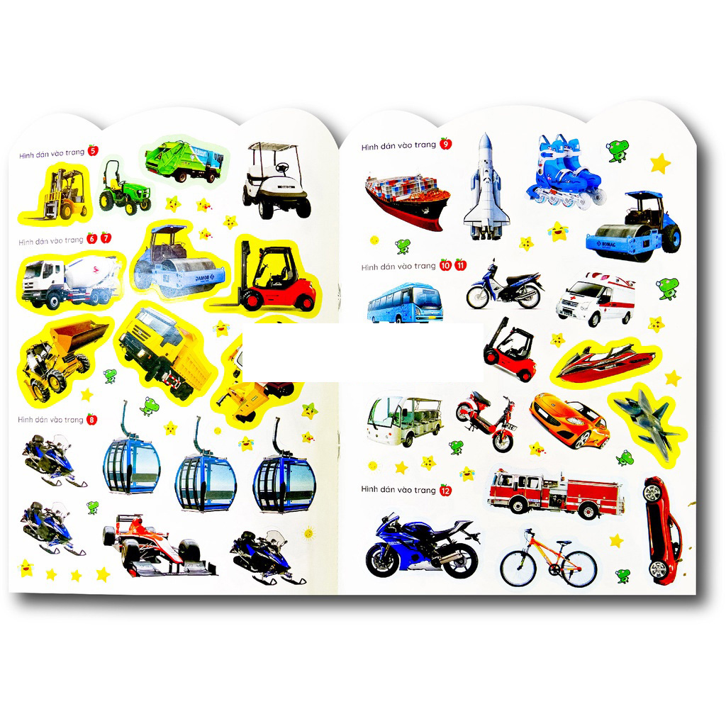 Mô tả sách - bóc dán thông minh song ngữ việt anh dành cho trẻ từ 2-6 tuổi (bộ 6 cuốn) - sticker Bóc Dán - 6
