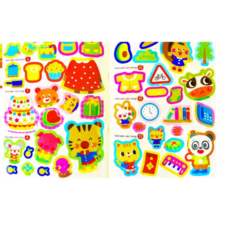 Mô tả sách - bóc dán thông minh song ngữ việt anh dành cho trẻ từ 2-6 tuổi (bộ 6 cuốn) - sticker Bóc Dán - 10