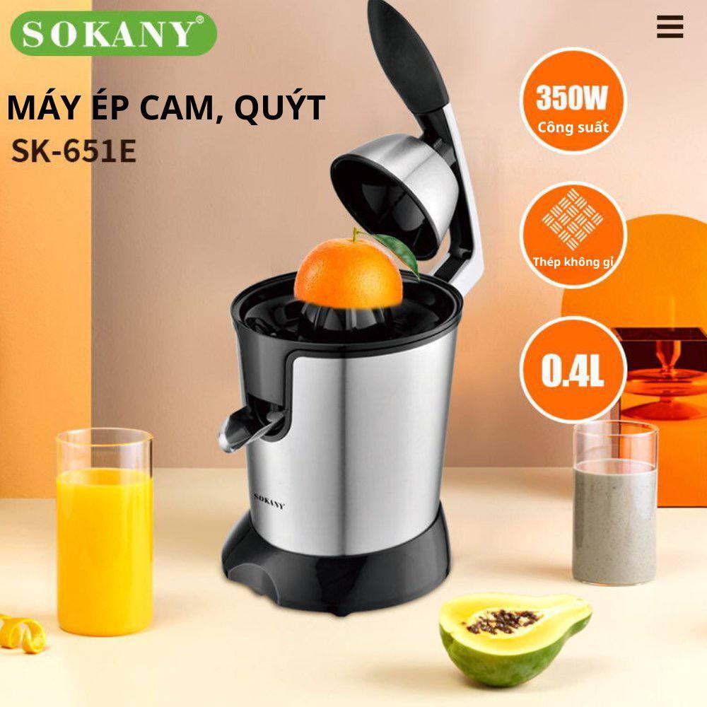 Mô tả Máy vắt cam công suất cao 350W tự động xoay SOKANY SK-651, SKCZ631 120W, SK623 45W - 1