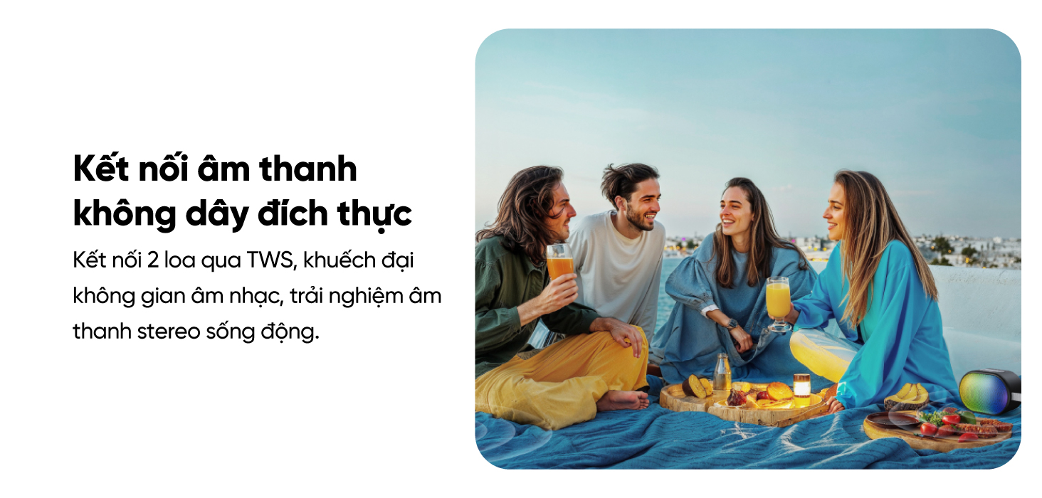 Mô tả Loa bluetooth soundcore Pyro Mini | Pin 10 giờ | 12 hiệu ứng ánh sáng - 5