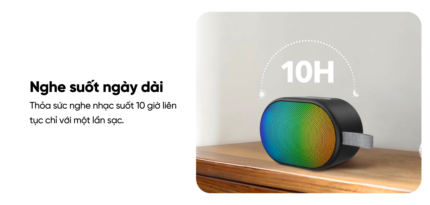 Mô tả Loa bluetooth soundcore Pyro Mini | Pin 10 giờ | 12 hiệu ứng ánh sáng - 6