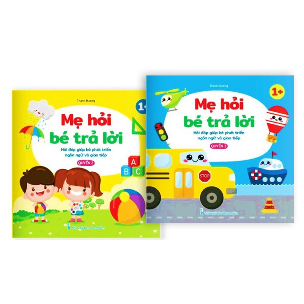 Mô tả Sách - Mẹ hỏi bé trả lời, hỏi đáp giúp bé phát triển ngôn ngữ và giao tiếp (Bộ 3 cuốn) - 2