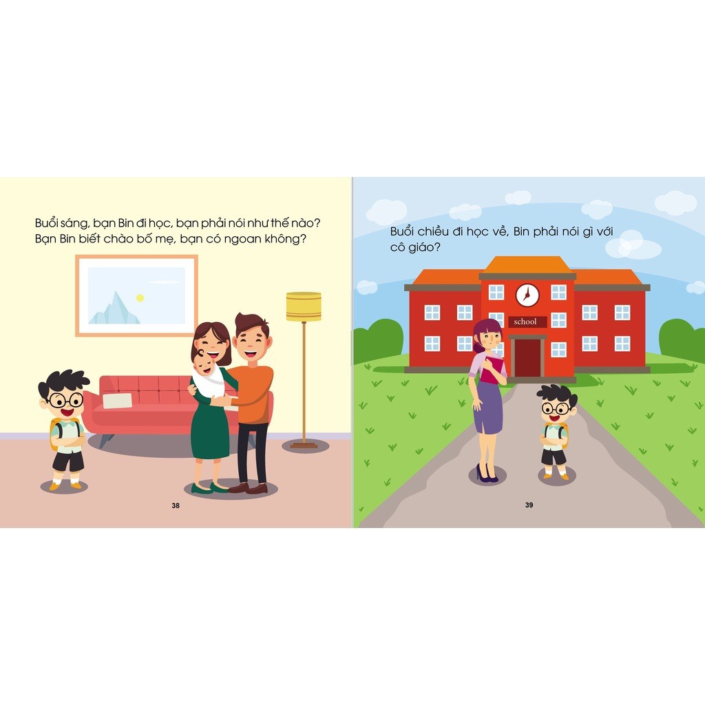 Mô tả Sách - Mẹ hỏi bé trả lời, hỏi đáp giúp bé phát triển ngôn ngữ và giao tiếp (Bộ 3 cuốn) - 4