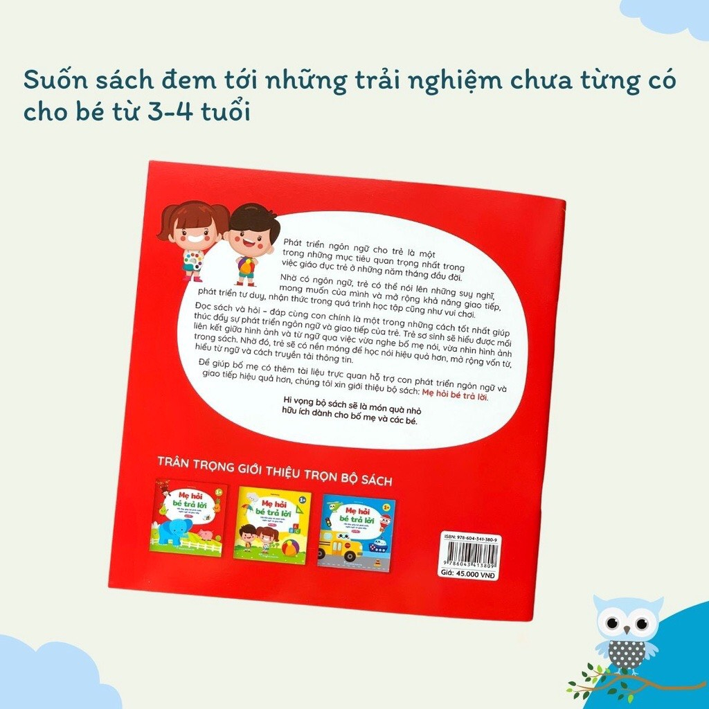 Mô tả Sách - Mẹ hỏi bé trả lời, hỏi đáp giúp bé phát triển ngôn ngữ và giao tiếp (Bộ 3 cuốn) - 7