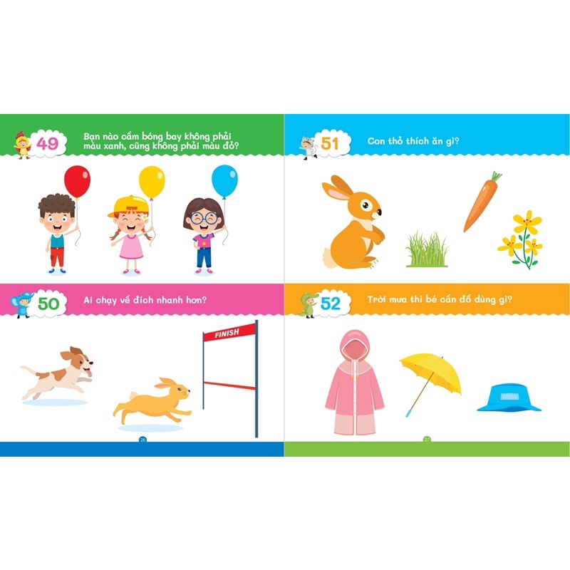 Mô tả Sách - 101 Câu Hỏi Đáp Rèn luyện Trí Thông Minh - Mẹ Hỏi Bé Trả Lời Dành Cho Bé 3 đến 6 tuổi - 6