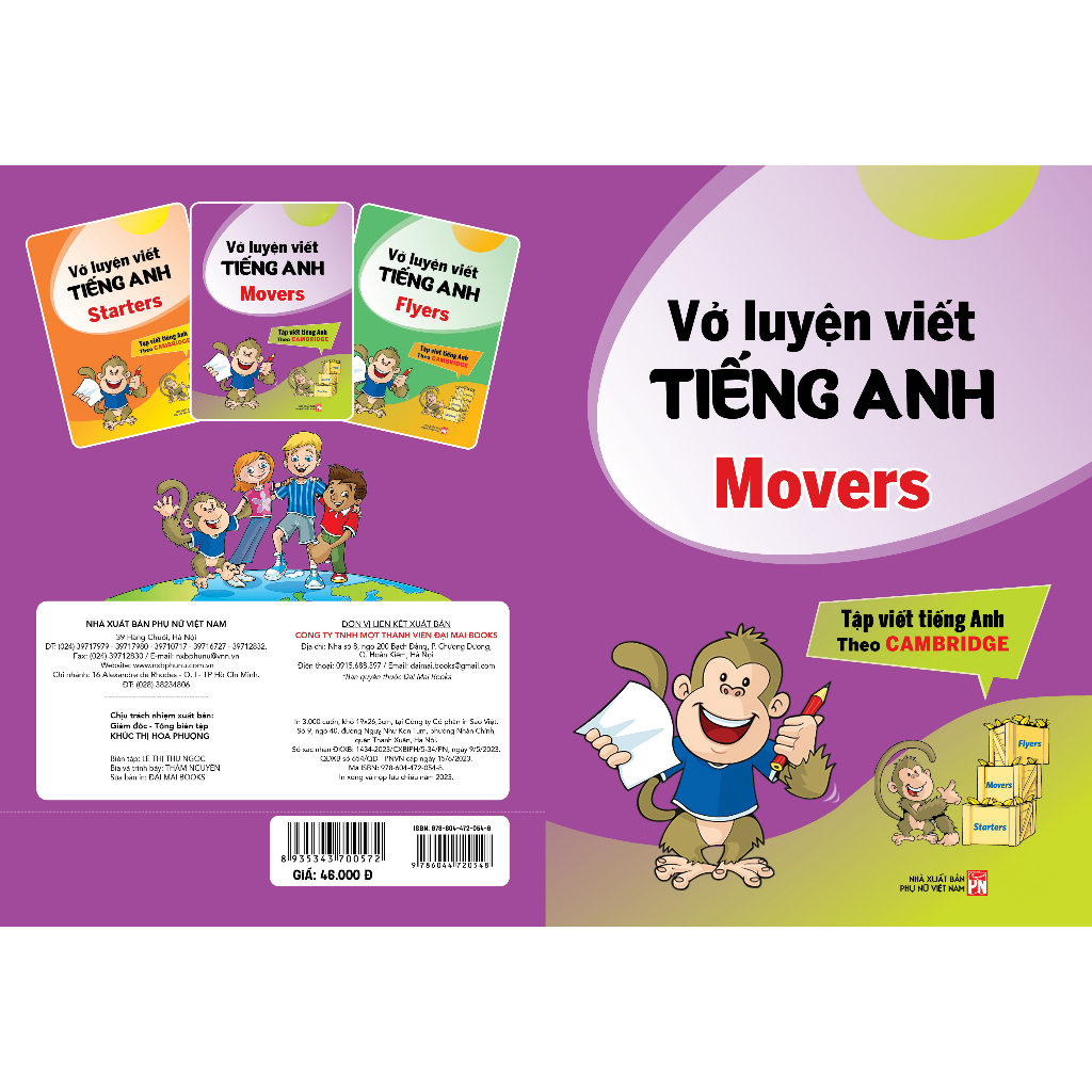 Mô tả Sách - Vở luyện viết tiếng anh : Starters, Movers, Flyers - Tập viết tiếng anh theo Cambridge - 9