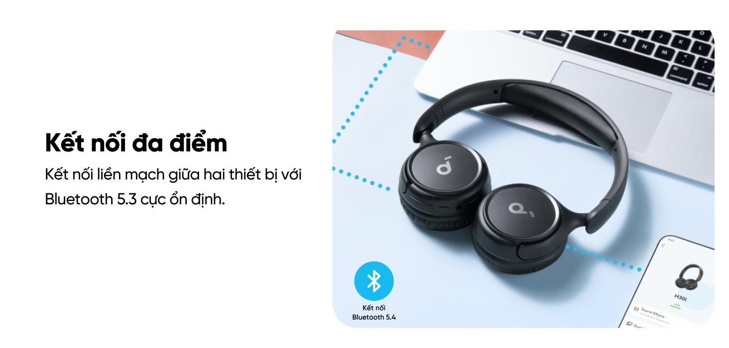 Tai nghe Soundcore H30i - Thời lượng pin