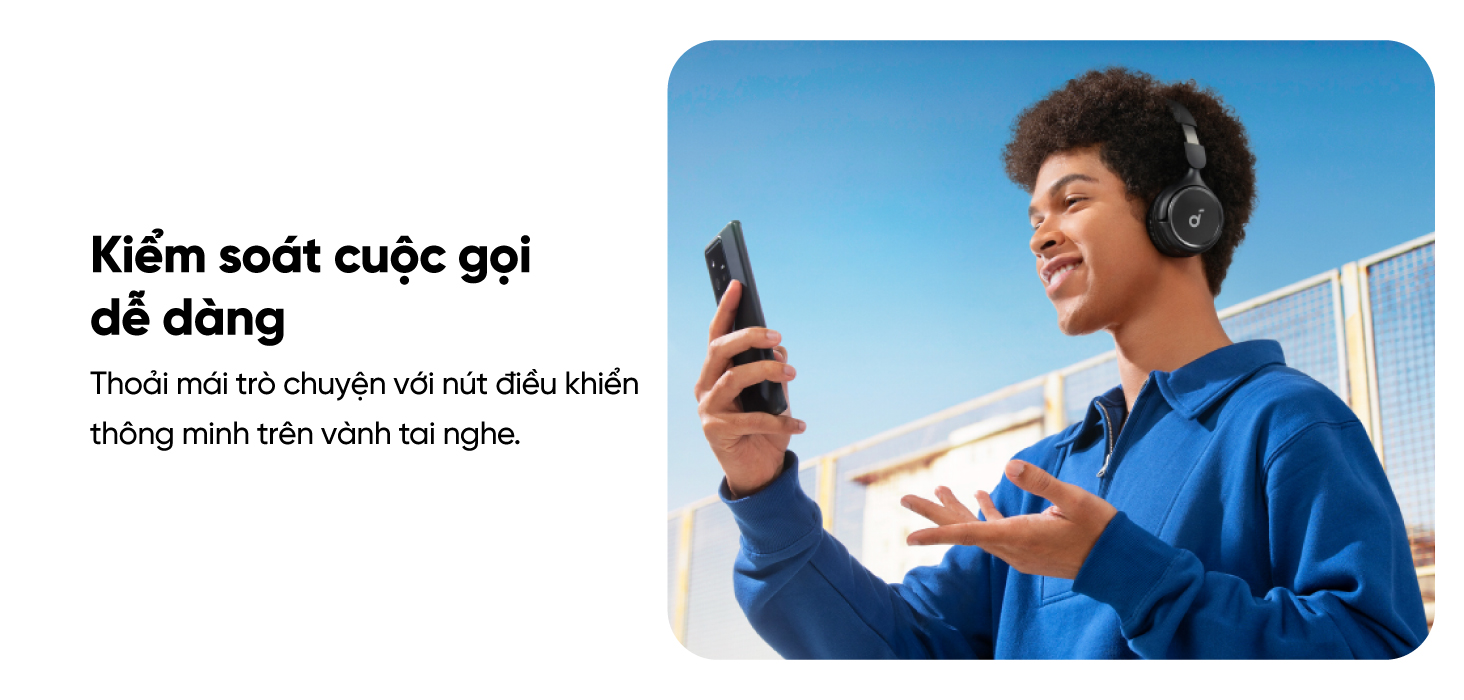 Mô tả Tai nghe không dây chụp tai soundcore H30i | Hỗ trợ app | Pin khủng | Bluetooth 5.3 - 6