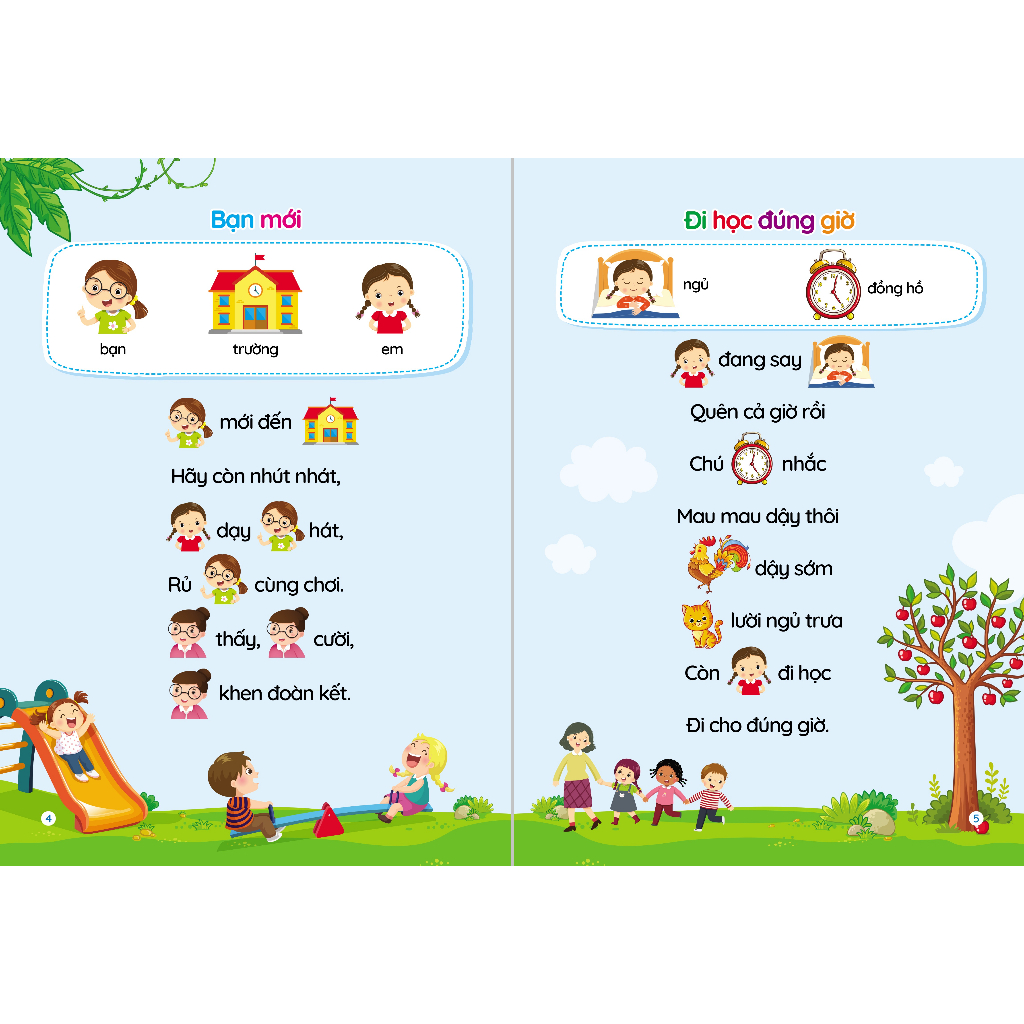 Mô tả Sách - Thơ truyện đồng dao câu đố truyện tiềm thức cho bé tập nói tập đọc - 9