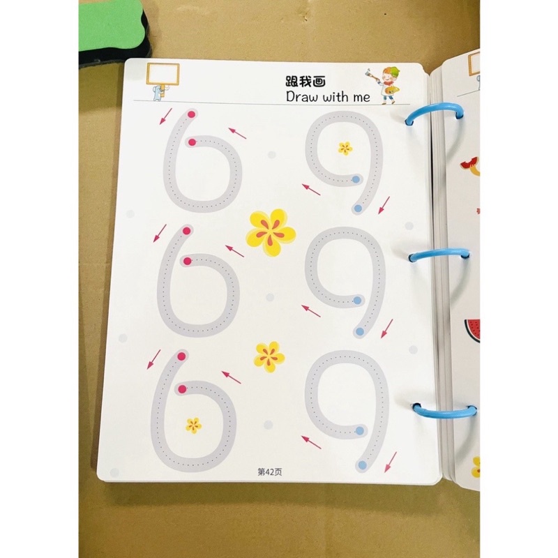 Mô tả Tập Tô Vẽ Thông Minh Xoá Được 64 Trang - Đồ Chơi Giáo Dục Toàn Diện Montessori Cho Bé - 6