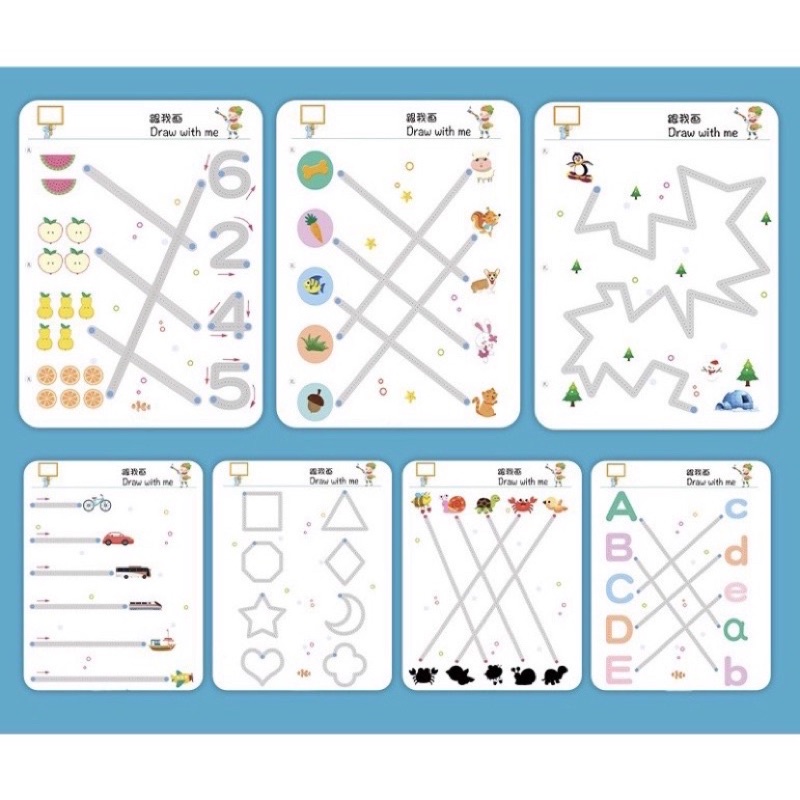 Mô tả Tập Tô Vẽ Thông Minh Xoá Được 64 Trang - Đồ Chơi Giáo Dục Toàn Diện Montessori Cho Bé - 8