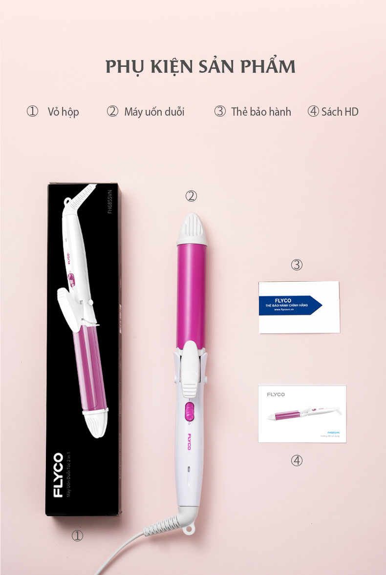 Mô tả Máy Tạo Kiểu Tóc Flyco Uốn & Duỗi 2 trong 1 FH6855VN - Hàng Chính Hãng - 7