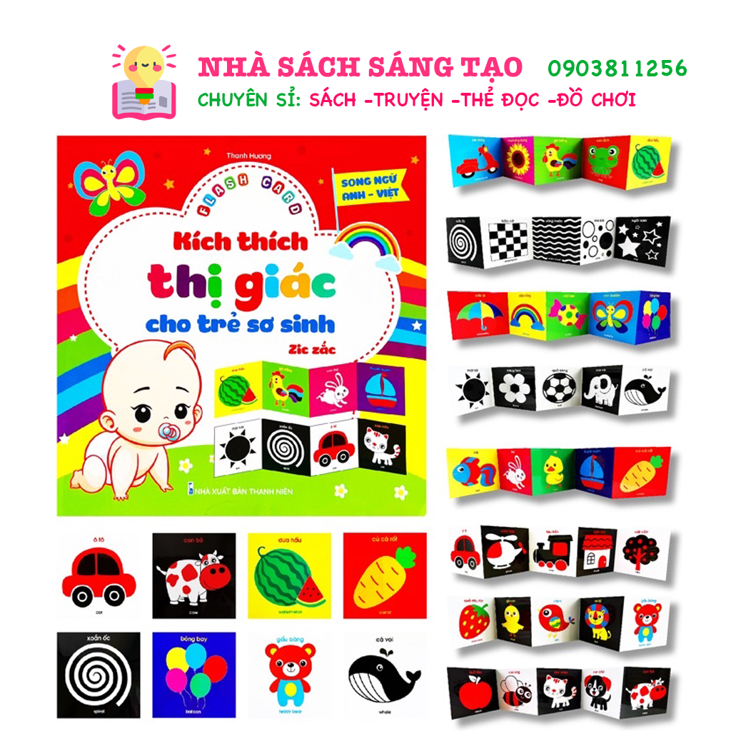 Mô tả Flash Card Kích Thích Thị Giác - Zic Zắc (4 Tấm) - 1