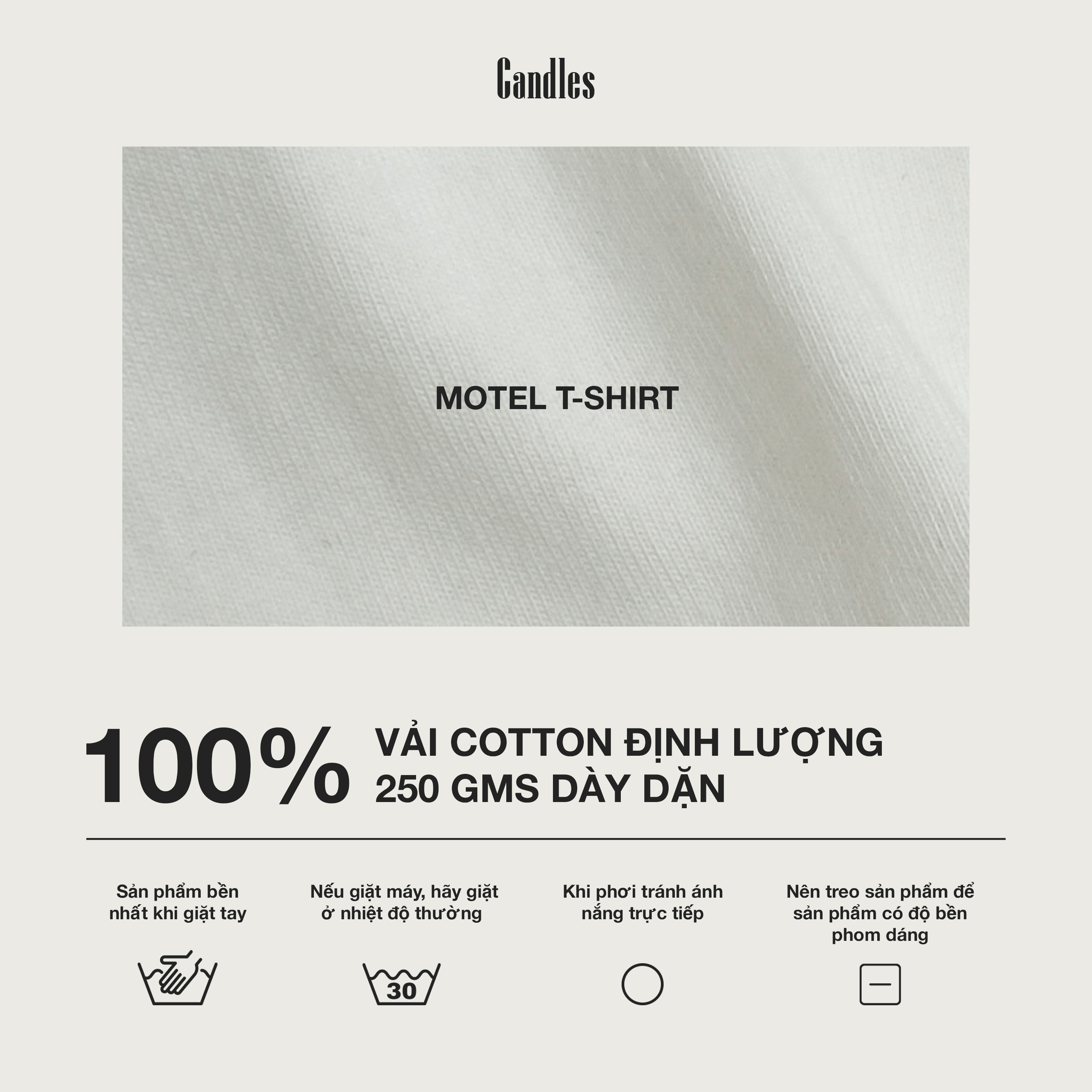 Mô tả Áo Thun Candles Motel Oversize Tee Unisex - 2