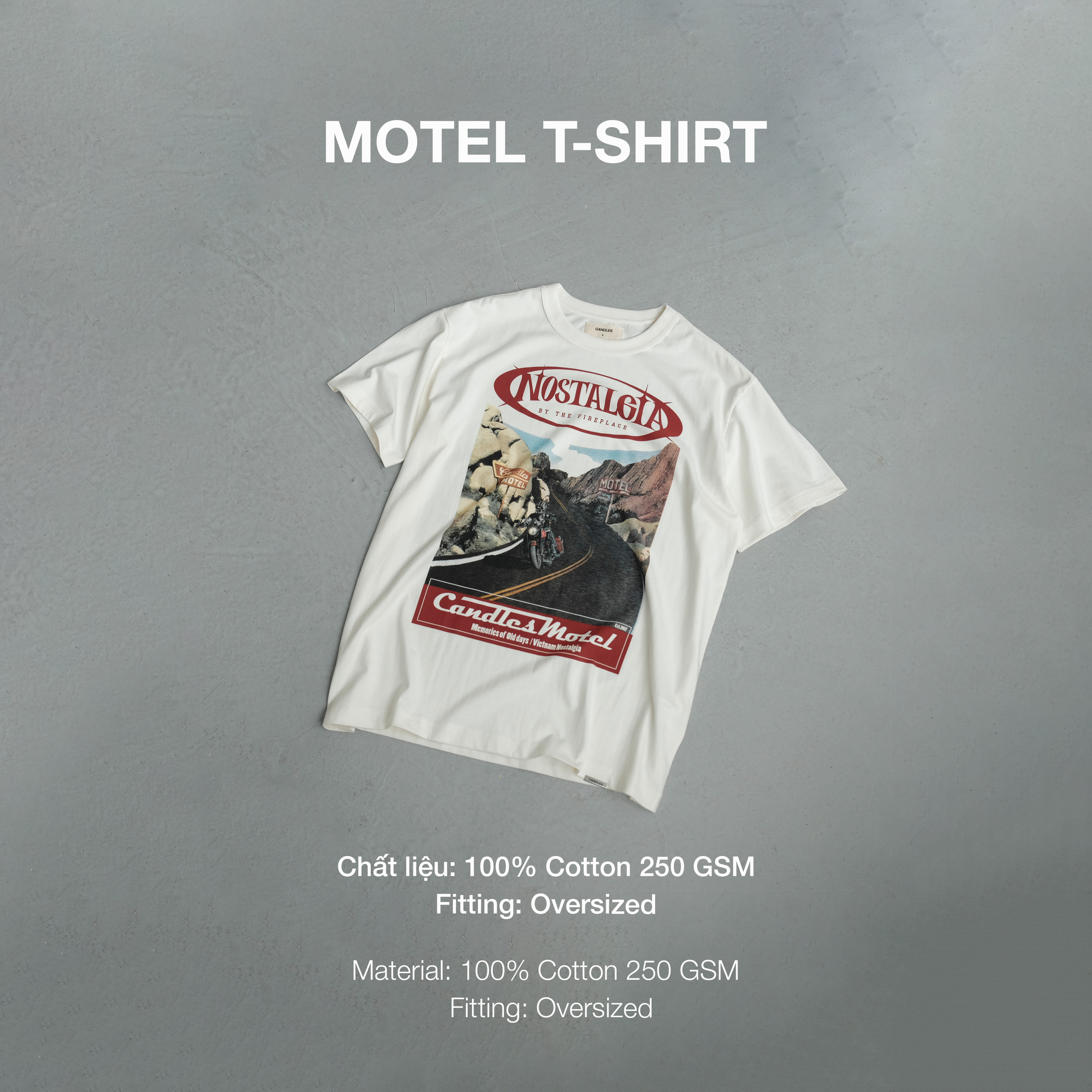 Mô tả Áo Thun Candles Motel Oversize Tee Unisex - 1