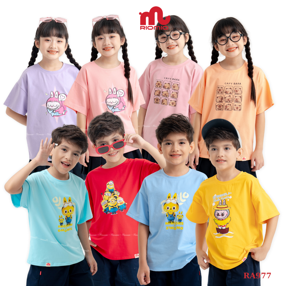 Mô tả Áo phông hot trend cho bé Riomio chất cotton thoáng mát, hình in trendy-RA977 - 1