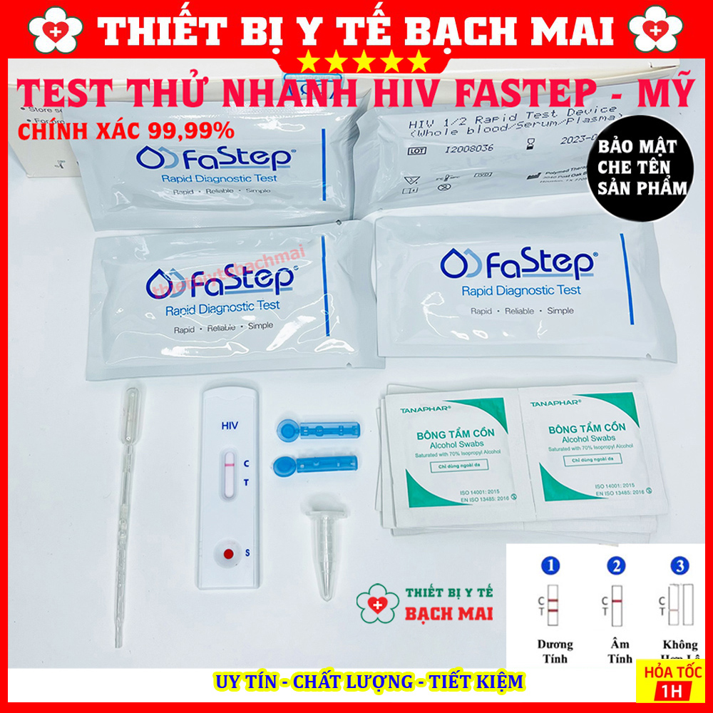 Que Test Thử HIV FaStep USA Nhanh, Chính Xác 99,99% | Shopee Việt Nam