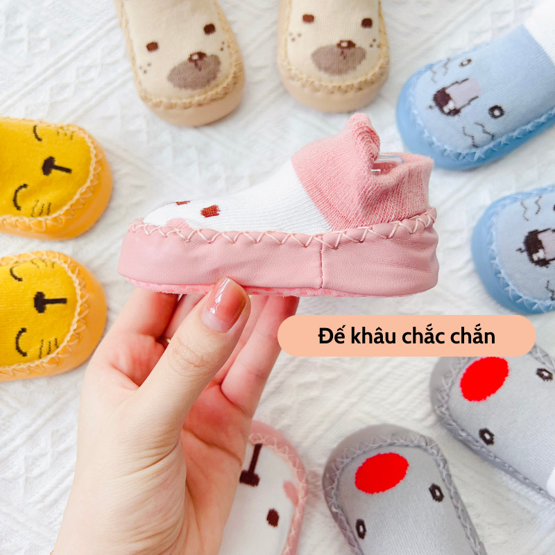 Giày tất da gấu nhiều màu