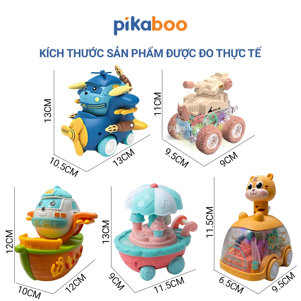 Kích thước đồ chơi chạy đà Pikaboo