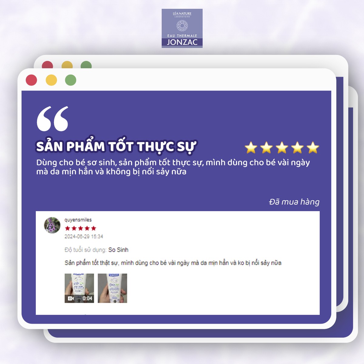 Mô tả Kem Dưỡng Ẩm Hữu cơ JONZAC dành cho bé từ sơ sinh 100ml - 12