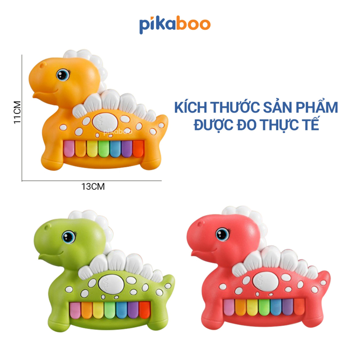Mô tả Đồ chơi đàn piano khủng long cao cấp Pikaboo, âm thanh vui nhộn, chất liệu nhựa an toàn cho bé - 2