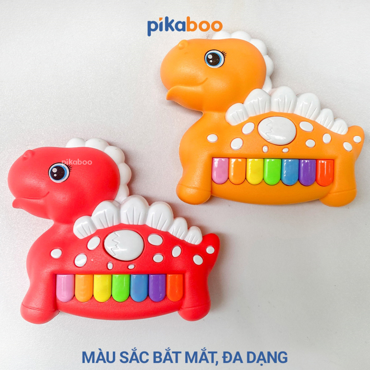 Mô tả Đồ chơi đàn piano khủng long cao cấp Pikaboo, âm thanh vui nhộn, chất liệu nhựa an toàn cho bé - 6