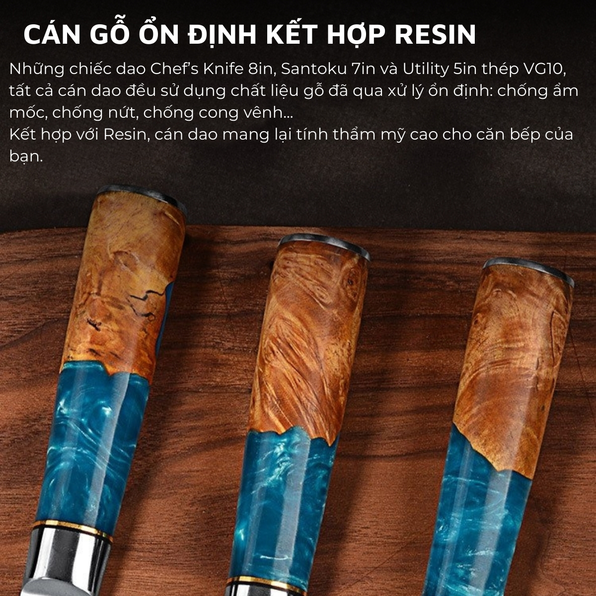 Mô tả Dao nhà bếp thái đa năng DandiHome cao cấp (SẢN PHẨM LẺ) - 4