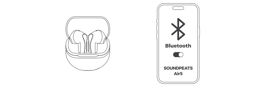 Kết nối 2 thiết bị SoundPEATS Air5