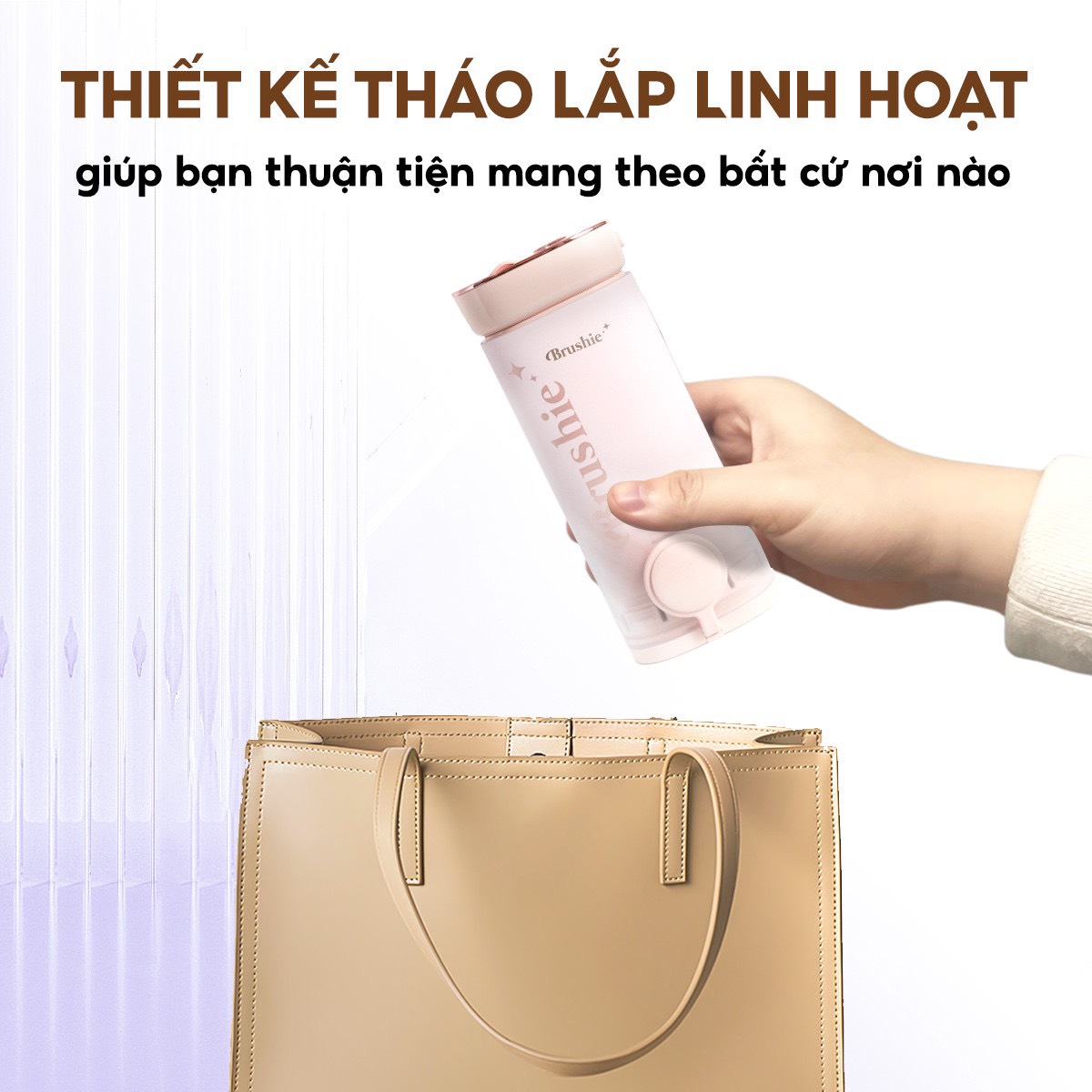Mô tả Tăm nước brushie thập sắc bản cải tiến làm sạch răng miệng hiệu quả flossie - 5