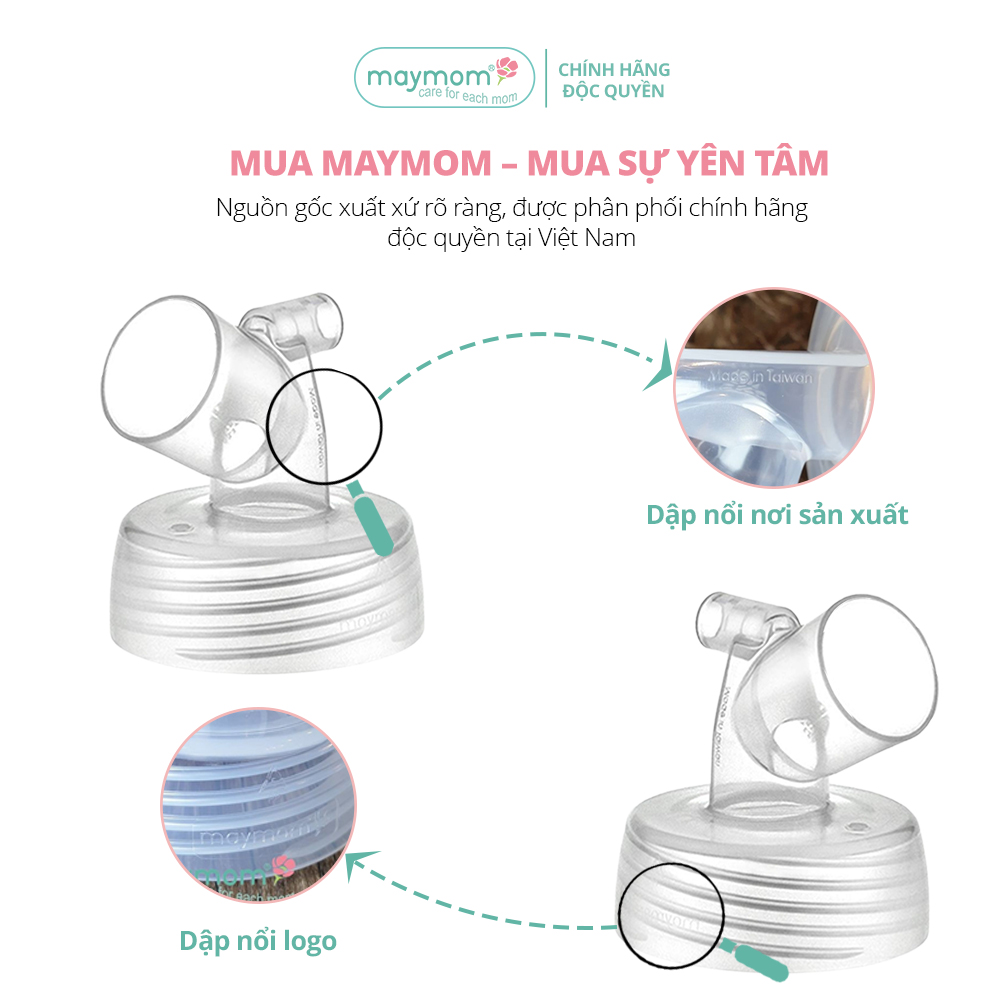 Mô tả Cổ Nối Phễu Maymom Myfit Loại Cổ Rộng, Tương Thích Phễu Hút Sữa Spectra, Pumpin, Lacteck, Mini Pum, Pumpa, Silicon - 7