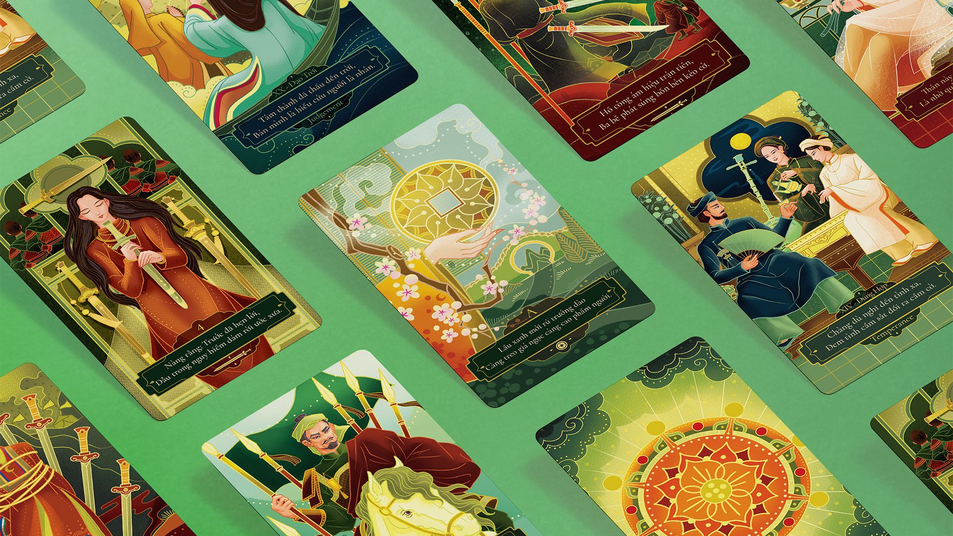 Mô tả Tarot Kiều - Bộ Tarot lấy cảm hứng từ tác phẩm Truyện Kiều của đại thi hào Nguyễn Du - 1
