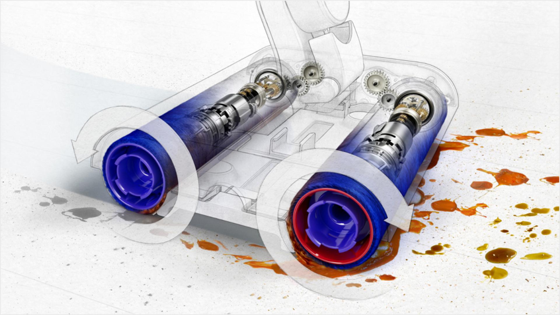Mô tả Con lăn thay thế Dyson Dual Microfibre (Wash G1) Chính Hãng - 1